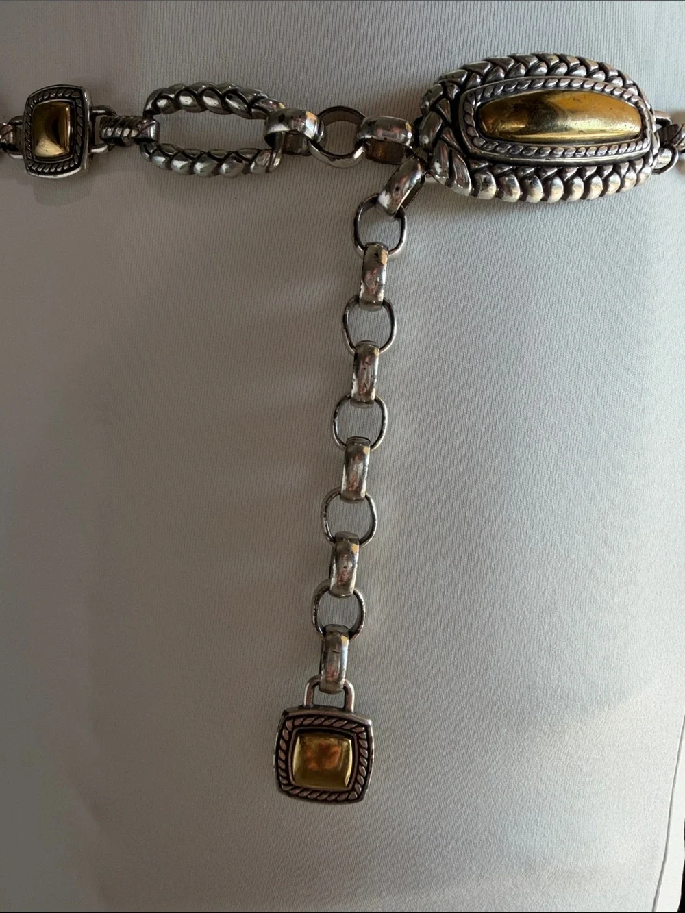 Brighton Gold and Silver Link Waist Chain Belt - Women's Jewelry
